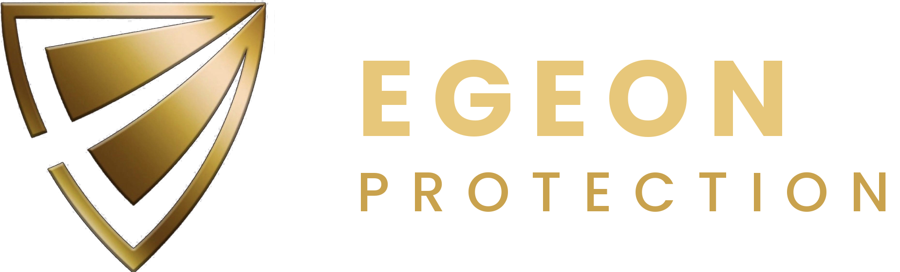 Egeon Protection circular gold shield emblem